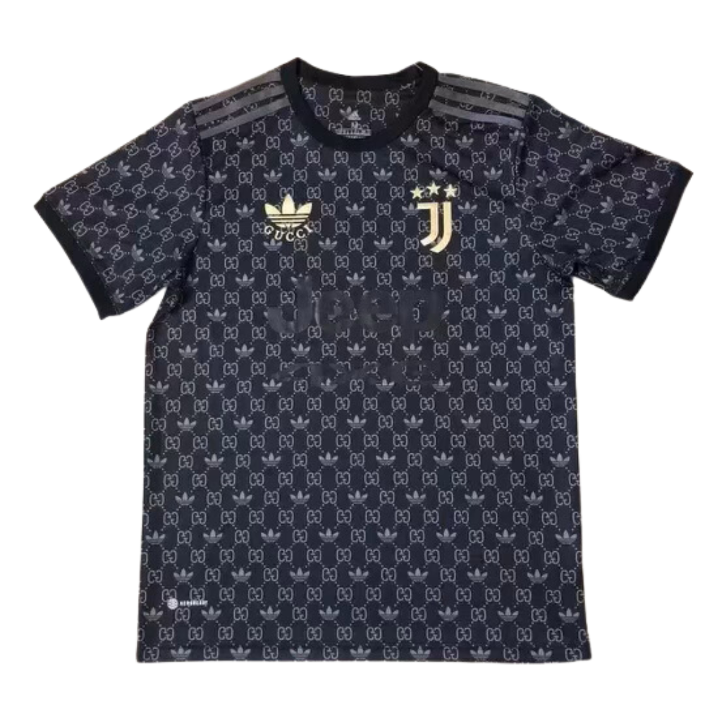 Juventus Limited Edition 2023 Gucci x Adidas Soccer Jersey - Black - Swaggy Steals