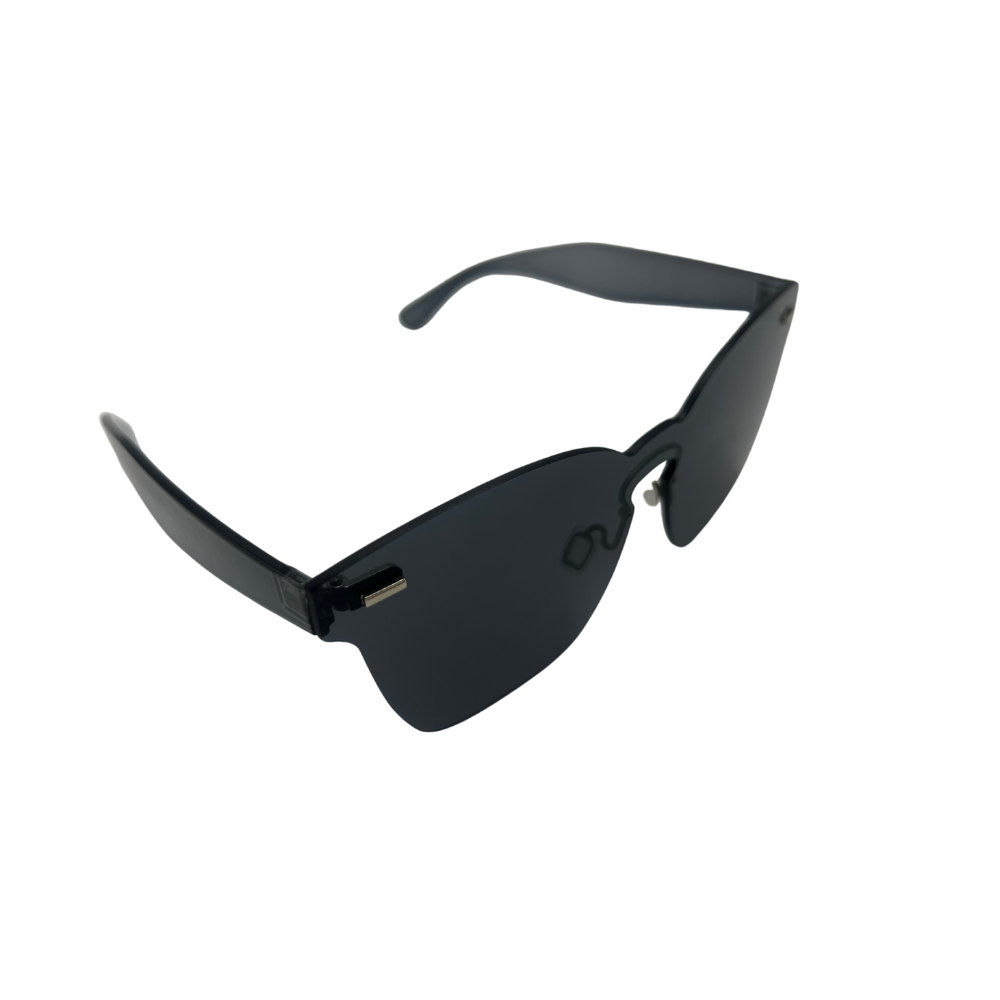 Stylish Black Rimless Sunglasses – Modern Design, UV Protection - Swaggy Steals