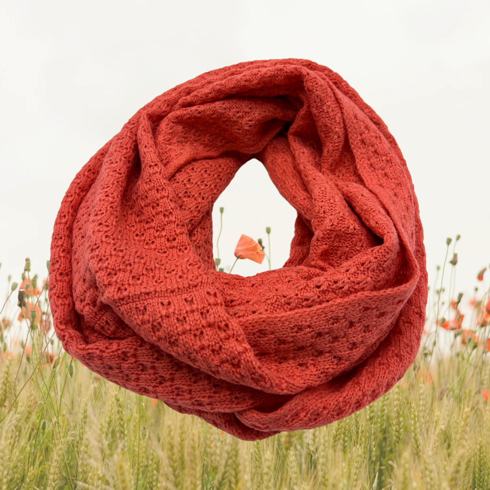 Warm and Cozy Red Infinity Scarf - Perfect for Winter and Fall Fashion - Swaggy Steals