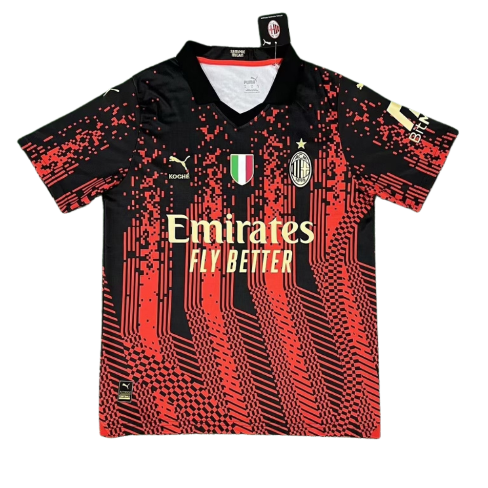 AC Milan 2023/24 Home Kit Puma Soccer Jersey - Red and Black - Swaggy Steals