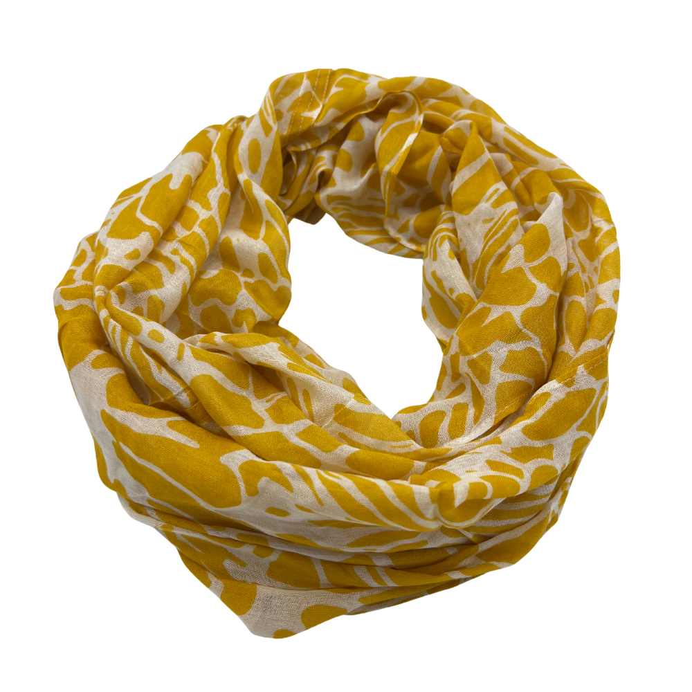 Vibrant Yellow and White Scarf - Lightweight and Stylish - Swaggy Steals