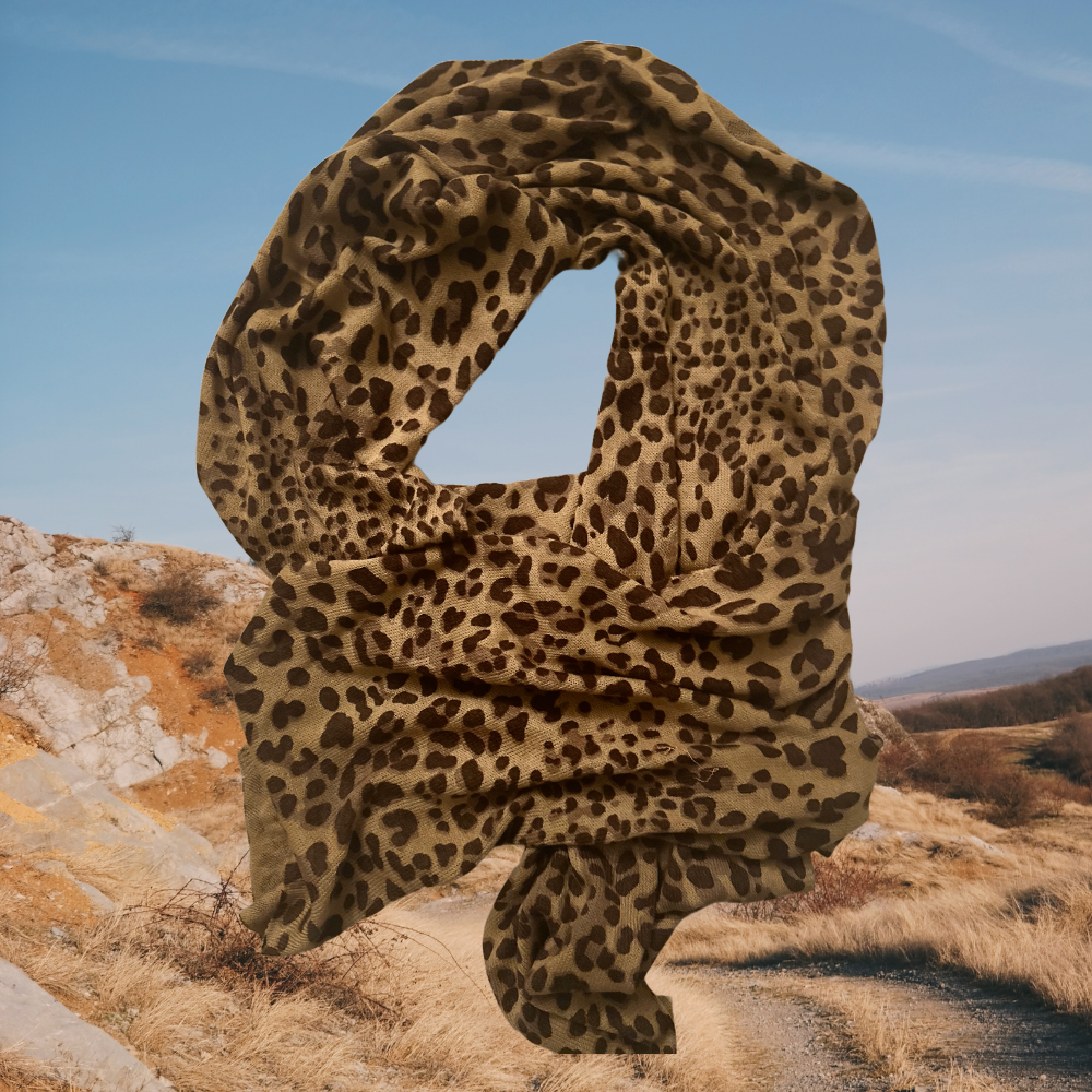 Leopard Print Scarf for Women - Lightweight Fashion Accessory - Swaggy Steals