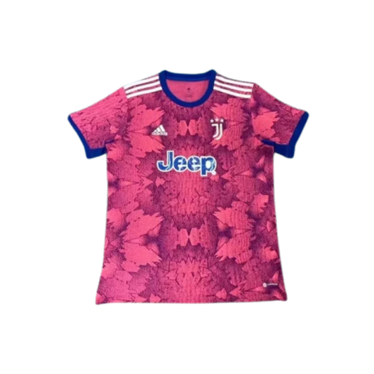 Juventus 2023/24 Away Kit Adidas Soccer Jersey - Pink and Blue - Swaggy Steals