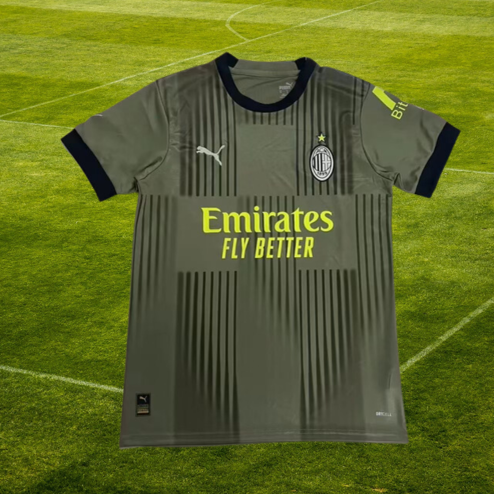 AC Milan 2023/24 Third Kit Puma Soccer Jersey - Olive Green - Swaggy Steals