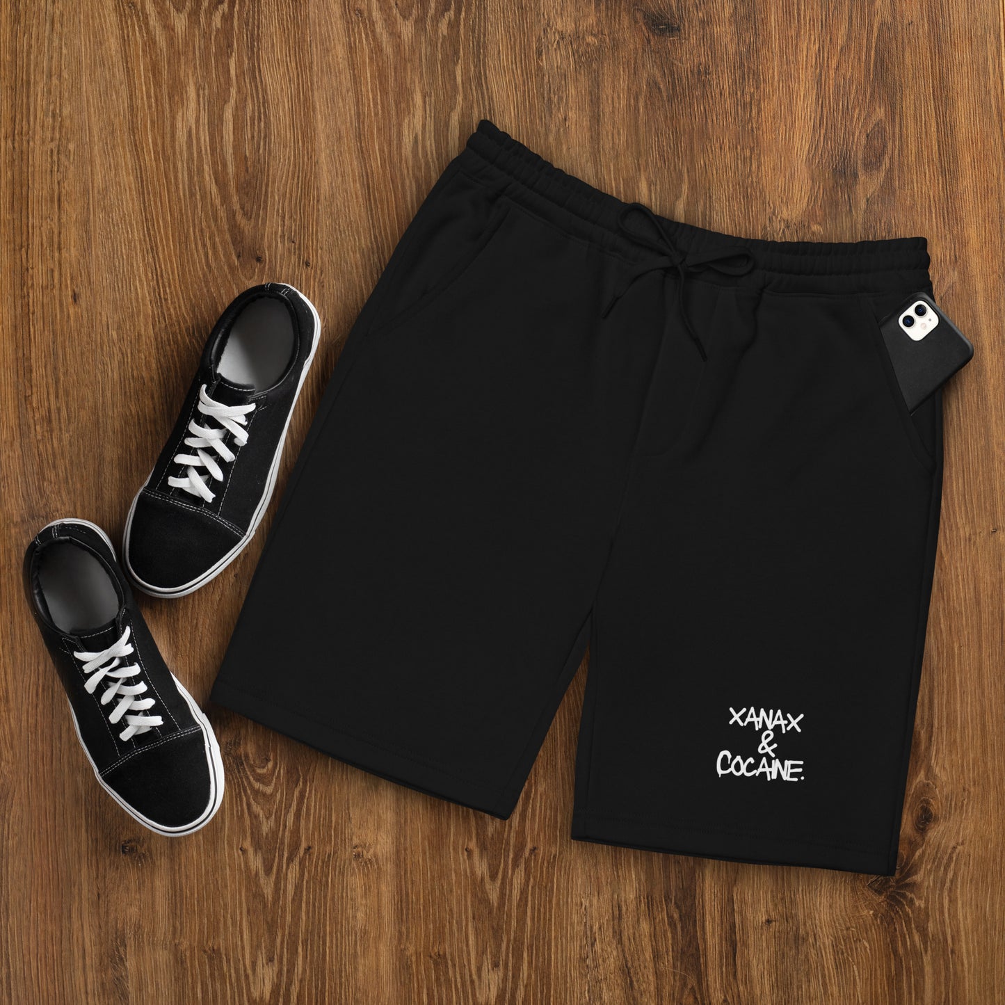 Xan and Blow Enthusiasts Men's fleece shorts | Swaggy Collective Street Wear - Swaggy Steals