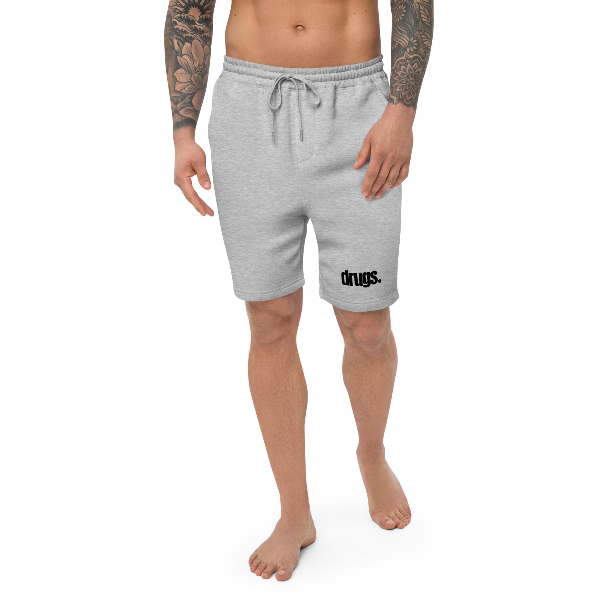 Drugs Simple Men's fleece shorts | Swaggy Collective Street Wear - Swaggy Steals