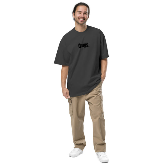 Drugs Simple Oversized faded t-shirt| Swaggy Collective Street Gear - Swaggy Steals