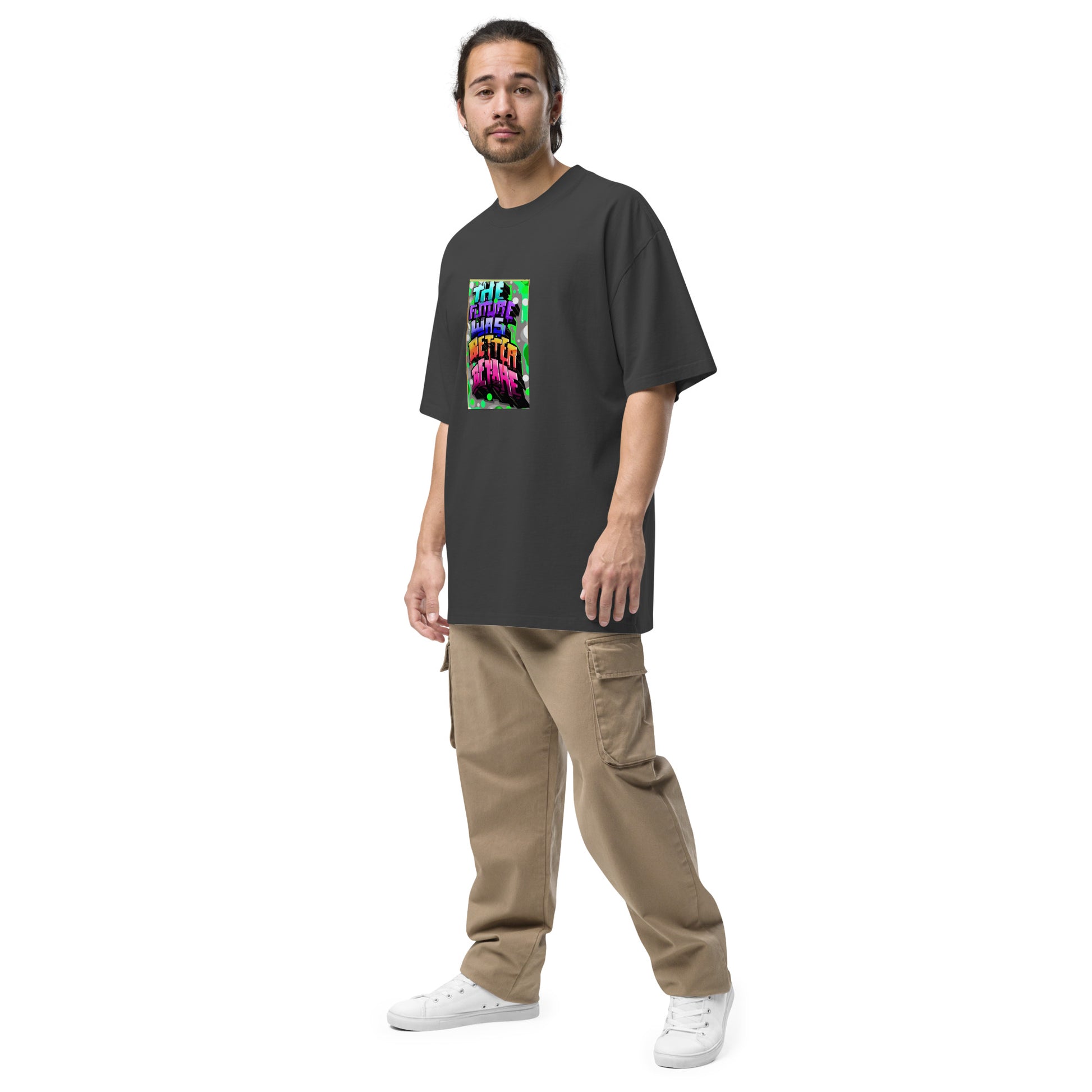 The Future Was Better Before Oversized faded t-shirt | Swaggy Collective Street Wear - Swaggy Steals