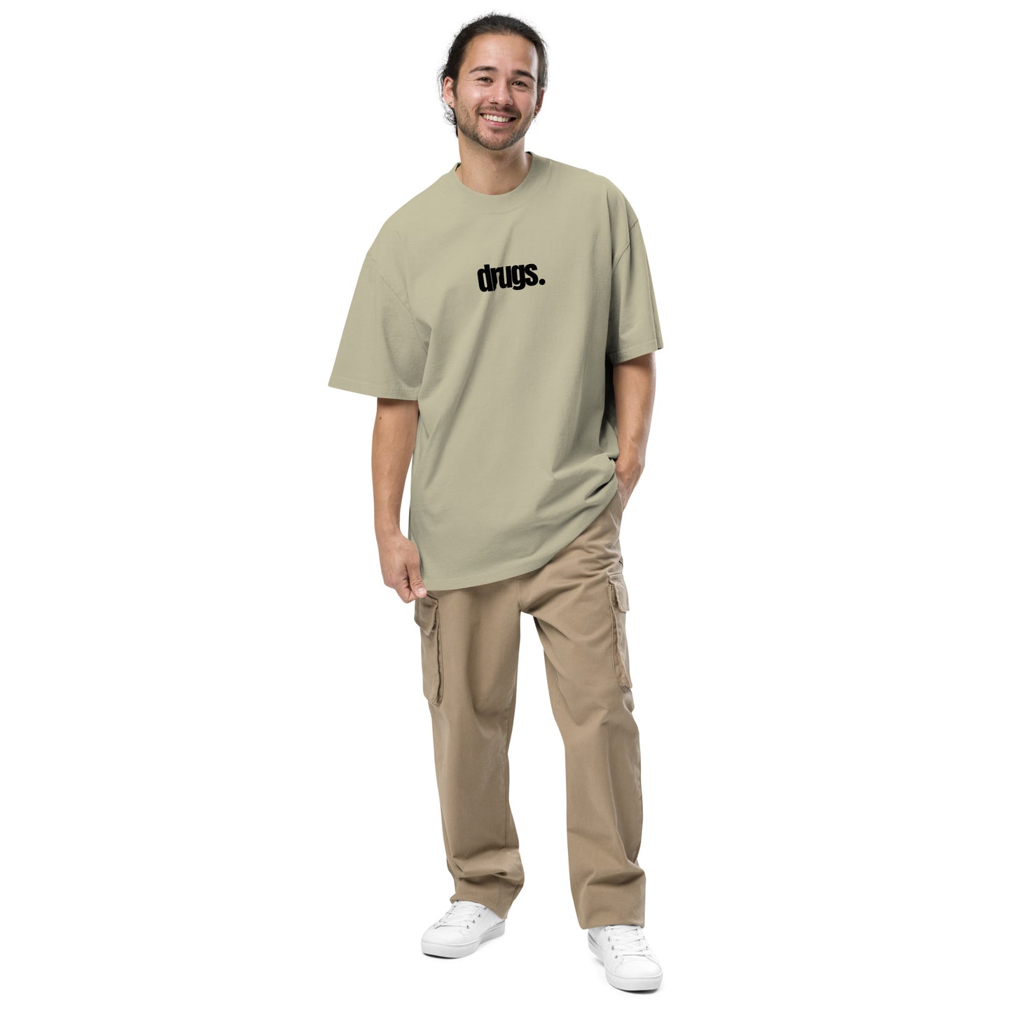 Drugs Simple Oversized faded t-shirt| Swaggy Collective Street Gear - Swaggy Steals