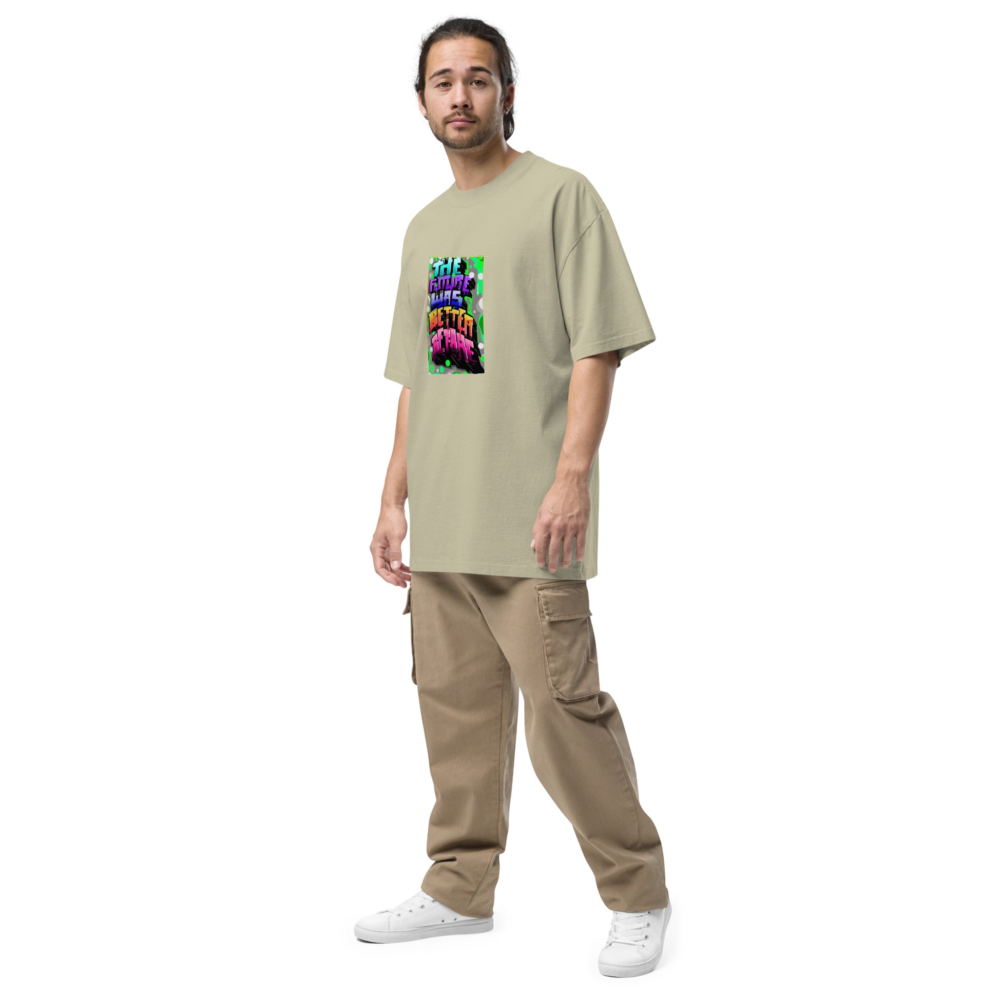 The Future Was Better Before Oversized faded t-shirt | Swaggy Collective Street Wear - Swaggy Steals